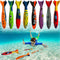 Haktoys 8-Pack Pool Toys Torpedo Diving Set for Kids & Adults, Fast-Sinking Underwater Games & Water Play