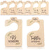 Solid Wooden Baby Clothes Dividers for Closet, Set of 8 Double-Sided for Newborn to 24 Months
