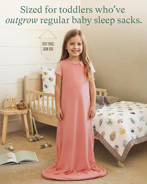Summer 0.5 3T-4T-5T PurComfy Extra-Long Toddler Sleep Sack, Premium Bamboo Viscose Sleeping Bag Supersoft TOG Wearable