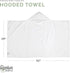 100% Parker Baby Co. Premium Soft Ring Spun Cotton Hooded Toddler and Kid Bath Towel Plush Towel with Hood for Toddlers