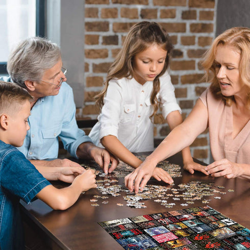Jigsaw Puzzles for Adults 1000 Piece High Challenging DIY Large Puzzle, Unique Home Decor (Horror Novel)