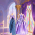 2 Sets Set 11.5 Inch E-TING Doll's Dream Outfits: Shiny Glitzy Gala Purple Dress and Bell-Bottom Jeans for Girl Doll