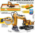 3 4 5 6 7 8 15 2.2 lb 4-6 RC Excavator Toys for Year Old Toddler Boys, Channel Remote Control Construction Toys