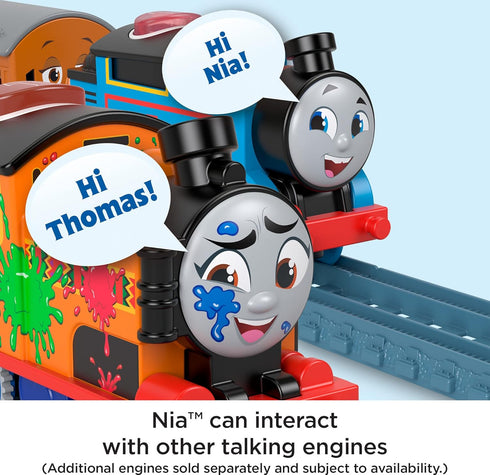 Thomas & Friends Motorized Toy Train - Talking Nia Battery-Powered Engine for Ages 3+