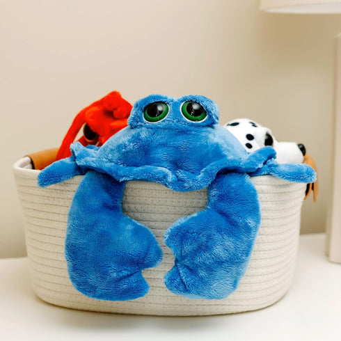 9 inches The Petting Zoo Crab Stuffed Animal, Gifts for Kids, Bright Eye Ocean Animals, Blue Crab Plush Toy