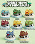 Cozycharm 8PCS Set Dinosaur Pull Back Cars for Kids Toddlers, Mini Racing Vehicles Toys Party Favors, Goodie Bag