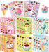 24 Sheets Make-a-face Stickers, Make Your Own Ice Cream Mix and Match