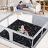50x50 Tummy Play Mat for Playpen Foldable Baby Play Mat Large Time Mat, Non Slip Washable Baby Play Mats for Floor