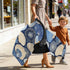 Dalzium Blue Seashell Car Seat Cover Baby, Carseat Canopy Cover for Girl Boy, Breathable Baby Carrier Cover Stroller