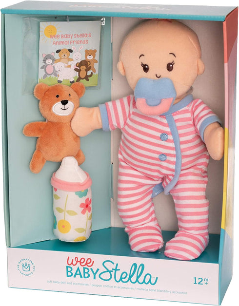 Manhattan Toy Wee Baby Stella Sleepy Time Scents Soft Doll Set, 12", Peach