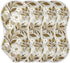 decor gift 4 Pack 22x11in Cotton Soft Burp Cloths Good Absorbent? White Flowers Sring Pattern wash Cloth for Babies