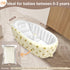 Mink Newborn to Toddler Bath Tub,Inflatable Baby Bathtub with Built-in Air Pump,Portable Travel Shower Basin with Back