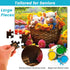 48 Large Piece Puzzles for Seniors, 3 Pack Dementia Jigsaw Puzzles for Elderly, Easy Activities for People with Dementia