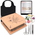 Wooden Flower Press - Durable Bolt Lock Design Complete Pressing Kit w/White