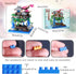 LQPFBSM Sets 2500 Cherry Blossom Treehouse Micro Mini Building Block with Acrylic Display Box Japanese Bonsai Tree
