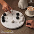 Radicaln Marble Tic Tac Toe Game, Handmade Classic Strategy Board Game for 2 Persons, 10" Inch Decor for Game Night