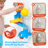 lalalark 7-in-1 Set 3-5 Bath Toys for Kids, Shower Bathtub Toy with Crab, Whale, Rotating Fish & Slide Track