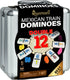 Queensell Mexican Train Dominoes Set with Numbers, Double 12 Dominoes Sets for