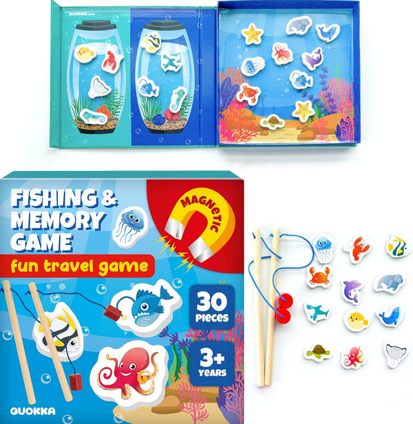 QUOKKA Magnet Game for Kids 3-5 Fishing Game Kids Ages 4-8 Magnetic