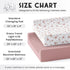 2-Pack Sorrel + Fern Baby Changing Pad Cover for Girls (Juliette) - Premium Fitted Sheets Baby Diaper Changing Table