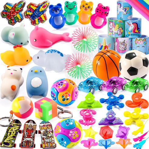 57PCS Treasure Chest for Kids Small Prizes Party Favors for Kids 8-12