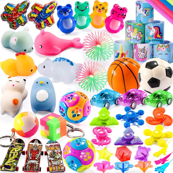 57PCS Treasure Chest for Kids Small Prizes Party Favors for Kids 8-12