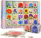rokt&razo, Flower Speaks, 24 Mini Pack, 1000 Pieces Floral Daily Puzzles with