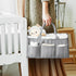 Starry Sky Grey Diaper Caddy Organizer with Handles & Removable Dividers,Diaper Bag,Car Diaper Caddy,Stylish Diaper