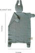 12 15 Marlowe & Co Organic Cotton Muslin Bunny Lovey Security Blanket, in x in (Sage)