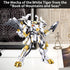 CSNRHG Set 8+ 679 White Tiger Samurai mech Robot Model with Double Axe Head Building Blocks Toy Mythical Birthday