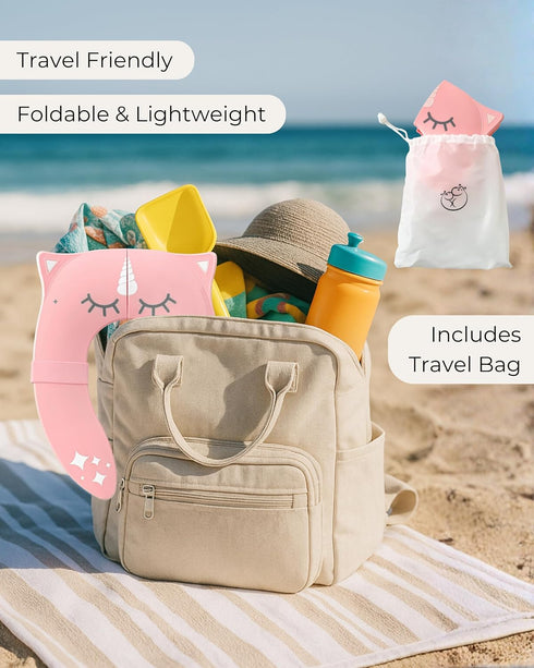 Hippypotamus Travel Potty Seat for Toddler - Folding Potty Training Seat - Portable Toilet Seat Cover for Baby & Kids