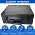 Toploaders Storage Box Holds 600+ 35PT 3"x4" Standard Toploaders, Aluminum Alloy Case for 2000+ Trading Cards (Black)