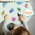 PicassoTiles Magnet Tile Building Blocks, 8 Marine Animal Action Figures Compatible Playset for Kids Toys
