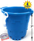 7" Set 4 Pack Matty's Toy Stop Beach Gear Plastic Castle Mold Sand Buckets (Pails) with Easy Pour Spout and Handle