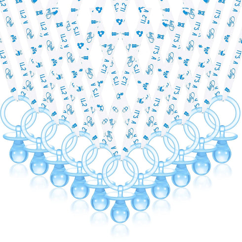 Junkin 60 Pieces Baby Shower Pacifiers Necklace Acrylic Pacifiers Necklace Charm for