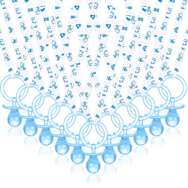 Junkin 60 Pieces Baby Shower Pacifiers Necklace Acrylic Pacifiers Necklace Charm for