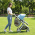 KFHENSOMR Universal Stroller Organizer Side Sling Polyester Net Mesh Bag in Black Fits for Nuna, Baby Jogger, Britax