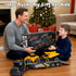 3 4 5 6+ Construction Semi Trailer Truck Toy, Large Flatbed Truck Carrier with Excavator and Dump Vehicle, Lights