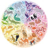 Ravensburger Circle of Colors: Animals 500 Piece Round Jigsaw Puzzle | Softclick Technology | Engaging Artwork