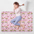 siphylline 52" 34" Pixel Wind Rainbow Mushroom Extra Large Resuable Changing Pad Covers Highly Absorbent Potty Training