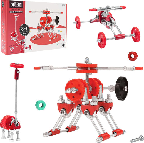 The Off Bits Build Your Own Helicopter Toy, SkyBit Transport Educational Stem