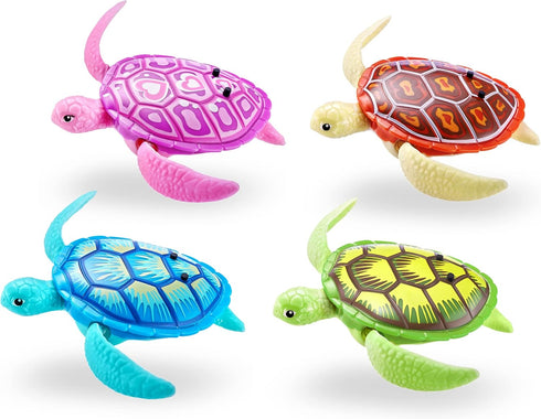 Swimming (2 Pack) Robo Alive Robo Turtle Robotic Turtle (Orange + Blue) by ZURU Water Activated, Comes with Batteries