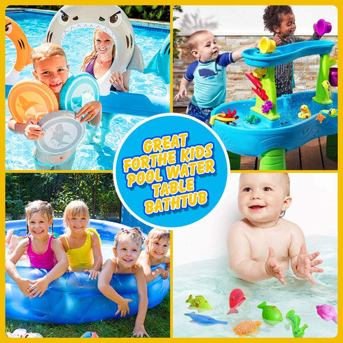 Magnetic Fishing Pool Toys Game, Water Table Bathtub Bath Toy with Pole Rod Floating Fish, Birthday Gifts for Toddlers