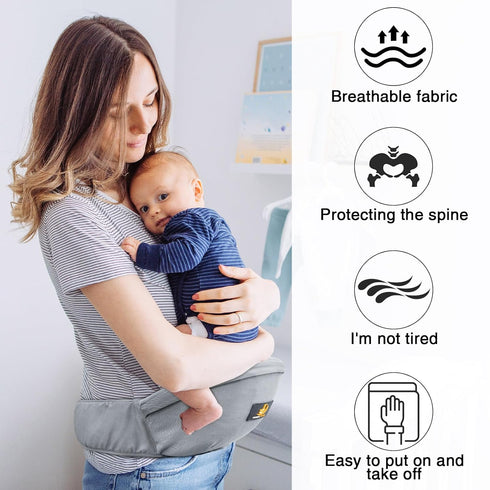 Princess Bling Diamonds Toddler(7-44bls, Baby Hip Carrier,for Newborn to with Adjustable Strap and Pocket