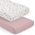 Sweet Jojo Designs 2-Piece Baby Crib Sheets Set (Boho Garden Pink Floral)