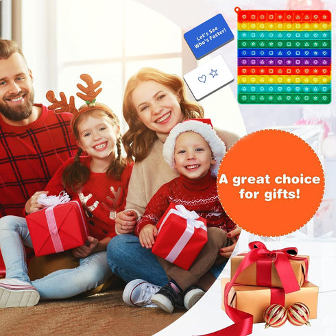Pop Fidget Toys Card Games for Kids & Families, Board Games-Style Play with Flash Cards, Boost Hand-Eye Coordination