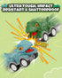 Cozycharm 8PCS Set Dinosaur Pull Back Cars for Kids Toddlers, Mini Racing Vehicles Toys Party Favors, Goodie Bag