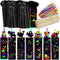 100Pcs Scratch Art Bookmarks Making Kit | DIY Animal Bookmarks with Ribbons and Wood Stylus for Classroom Activities