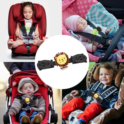 2 Dolls(2 Pack) Anti Escape Harness Chest Clip Lock, Baby Safety Strap Prevent Kids Taking Their Arms Out of High
