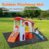 Wibeelee 55 70.8 Outdoor Playhouse Mat * in Non Slip Backing Outdoor Play Mat Playhouse Activity Pad Rug Waterproof